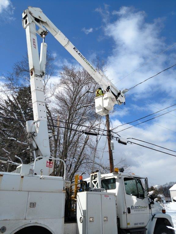 ElecComm - Power line repairs or maintenance in Boston, MA