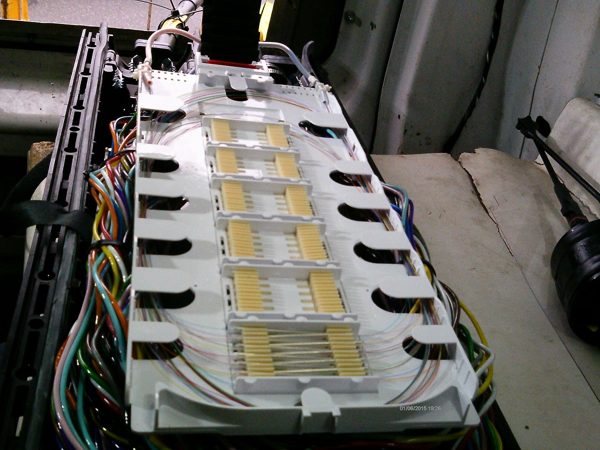 ElecComm Fiber optic splicing in Plymouth, MA
