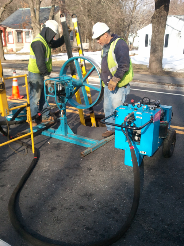 ElecComm underground fiber optic installation in Plymouth, MA