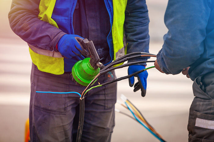 ElecComm - underground high-voltage installation in Boston, MA